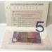 AUSTRALIA 1995 . FIVE 5 DOLLARS BANKNOTE FOLDER . EVANS/FRASER . FIRST PREFIX